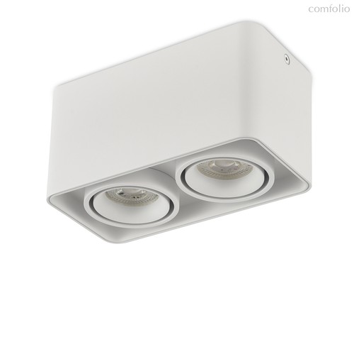 LED, Lumme, светильник накладной, GU10, L195xW100хH100мм, IP20, белый RAL9003, без лампы - Donolux