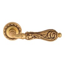 Дверная ручка Venezia Monte Cristo D2 французское золото + коричневый - Venezia Collezione