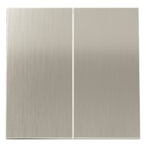 Клавиши для выключателя/переключателя двухклавишного, S70 Metal никель - Voltum