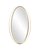 Овальное зеркало в белой раме Дита, цвет белый - Louvre Home