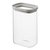 Банка для хранения прямоугольная Vacuum Glass, 1,5 л, светло-серая - Smart Solutions