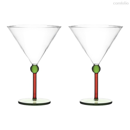 Набор креманок Orb, 260 мл, зеленый/красный, 2 шт - Liberty Jones