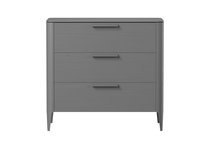 Комод Type oak 3 ящика ширина 90 см (серый) - Ellipse