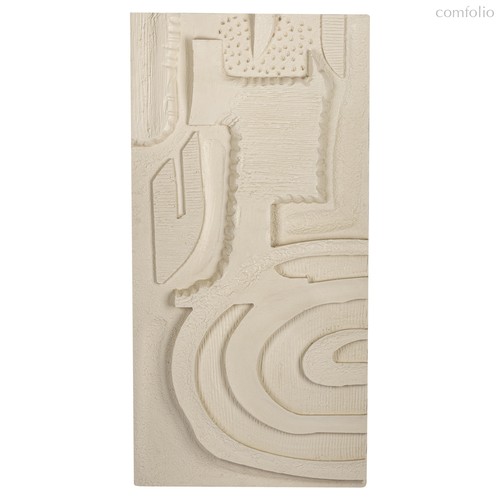 Панно декоративное Наскальные рисунки (F), цвет Молочный - Covali