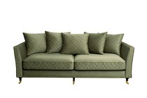 Диван Сорренто (Sorrento) 220 трехмест., велюр оливковый Colt1002-OLIV 220x101x88см - Garda Decor