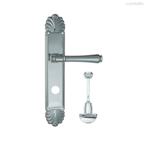 Дверная ручка Venezia Callisto WC-2 на планке PL87 полированный хром - Venezia Collezione