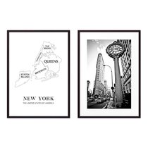 Коллаж Нью-Йорк №6, 50x70 см - Dom Korleone