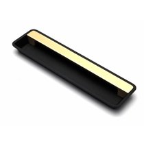 Ручка для раздвижных дверей A1171 160 PC35, черный и матовое золото полимер - Cebi