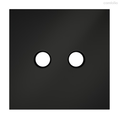 Накладка для розетки телевизионной оконечной TV+SAT, S70 черный матовый - Voltum