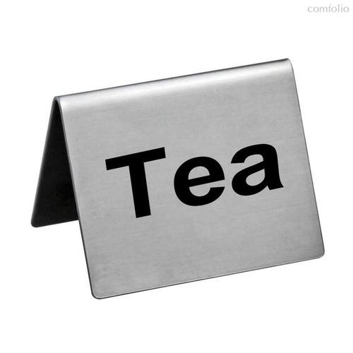 Табличка "Tea" 5x4 см, сталь - P.L. Proff Cuisine