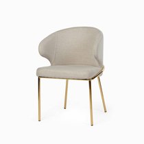 Обеденный стул Silva, цвет золотой/светло-бежевый - Cosmo