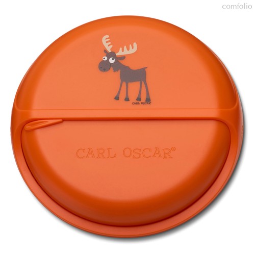 Ланч-бокс для перекусов BentoDISC™ Moose оранжевый, цвет оранжевый - Carl Oscar