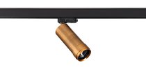 LED Rollo св-к трековый Zoom, 15Вт, D57хH202мм, 1056Лм, 10°-60°, 3000К, IP20, Ra >90, темная бронза, блок питания в комплекте - Donolux