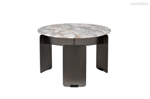 Стол журнальный, мрамор Арабескато Корчия (Arabescato Corchia) d60x40см - Garda Decor