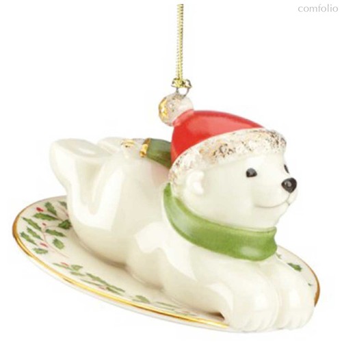 Украшение новогоднее Lenox "Полярный мишка" 8см (Юбилейная коллекция) - Lenox