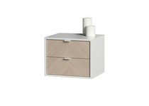 Тумба прикроватная Fjord 2 ящика подвесная (белый) - Ellipse