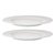Набор из двух тарелок белого цвета с фактурным рисунком из коллекции Essential, 27см - Tkano