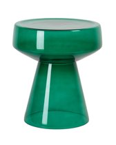 Тёмно-зелёный приставной столик Флумс Ø 37 см