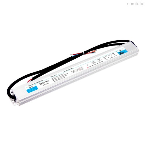 блок питания DALI 150Вт, DC48В, 3.125А, IP67,362*37*22мм с функцией Push-Dim, PFC >0.95, PWM=16KHZ, серия:DN8HF - Donel