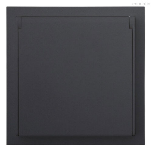 Розетка в сборе IP44 35946 MB, черный сатин - Rikett