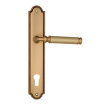 Дверная ручка Venezia Mosca CYL на планке PL98 французское золото - Venezia Collezione