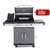 Газовый гриль 5+1 горелка, цвет черный - Start Grill