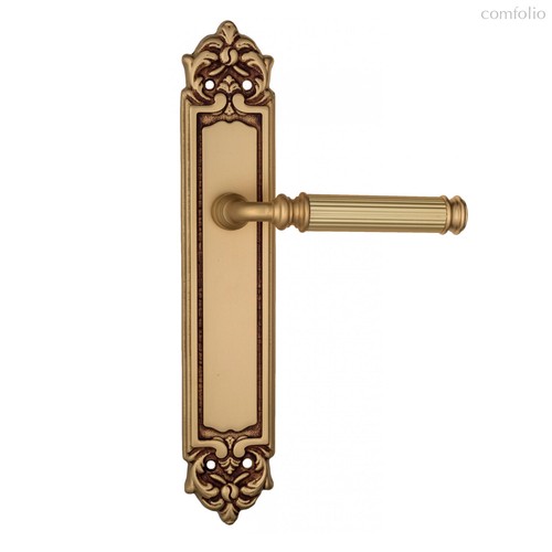 Дверная ручка Venezia Mosca на планке PL96 французское золото - Venezia Collezione