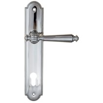 Дверная ручка на планке Fratelli Cattini MARANI CYL PL257-CR полированный хром - Fratelli Cattini
