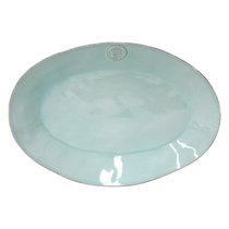 Блюдо овальное Nova Turquoise 40см NOA401-TRQ (NOA401-02409E), цвет бирюзовый, 40 см - Costa Nova