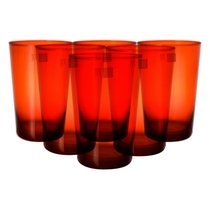 Набор стаканов для воды IVV Легкость 450мл, оранжевый, 6шт - IVV