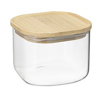 Банка для хранения квадратная Glass Bamboo,1 л - Smart Solutions