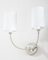 Серебряный двойной бра Сона, цвет серебряный - Louvre Home