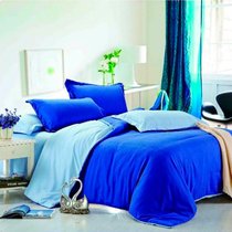 Синева - комплект постельного белья, цвет синий, Евро - Valtery