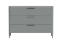 Комод Type 3 ящика ширина 120 см (серый) - Ellipse