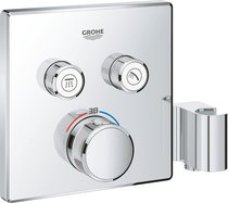 29125000 Grohtherm SmartControl Внешняя часть термостатического смесителя на 2 выхода со встроенным держателем ручного душа, хром