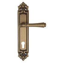 Дверная ручка на планке Fratelli Cattini "PICCO" CYL PL96-BY матовая бронза - Fratelli Cattini