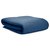 Комплект постельного белья темно-синего цвета с контрастным кантом из коллекции Essential, 200х220 см - Tkano