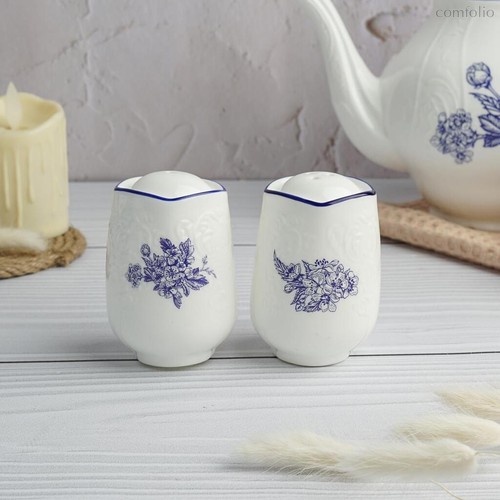 Набор для специй 2 предмета Солонка/Перечница d 5,1 см h7,3 см Sea Flower P.L. Proff Cuisine - P.L. Proff Cuisine