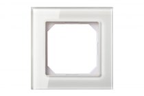 Розетки и выключатели: Рамка 1-местная стекло белое глянцевое, Classic - Kanlux