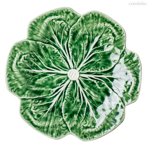 Тарелка обеденная Bordallo Pinheiro "Капуста" 26,5см, цвет зеленый, 26.5 см - Bordallo Pinheiro