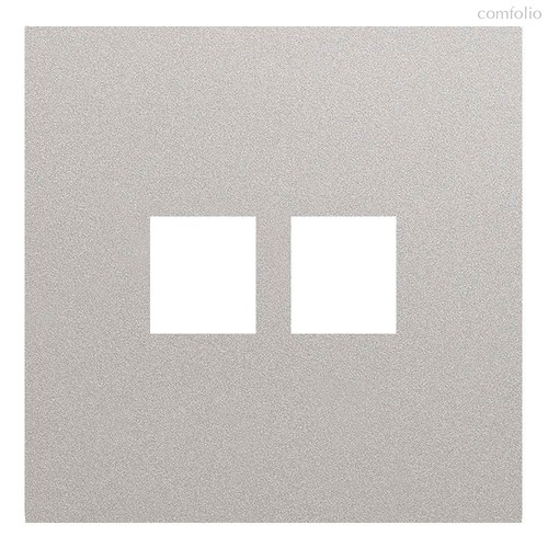 Лицевая панель для двойной информационной розетки 35442 PL, платина - Rikett