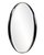 Овальное зеркало в черной раме Дита, цвет серебряный - Louvre Home