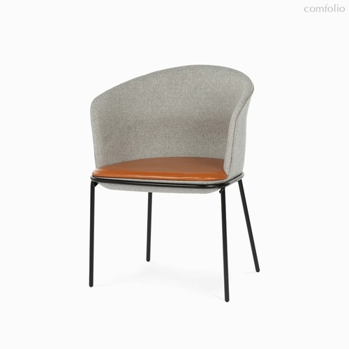Обеденный стул Embrace с подлокотниками, цвет оранжевый/темно-серый/черный - Cosmo