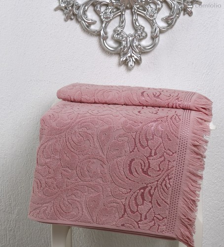 Полотенце махровое Karna Esra, цвет розовый, 50x90 - Bilge Tekstil