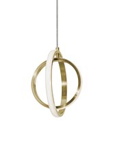 Золотой светодиодный подвес Глоу, цвет полированная латунь - Louvre Home