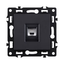 Розетка телефонная RJ11, черный Kollinger Asthetik AS-019BK - Kollinger