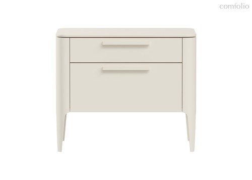 Тумба прикроватная Type 2 ящика ширина 60 см (молочный) - Ellipse