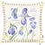 Чехол для декоративной подушки "Iris", P502-8328/1, 43х43 см, цвет синий, 43x43 - Altali