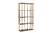 Стеллаж золотистый/темн. ст. 100x40x180см - Garda Decor