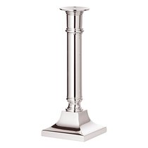 Подсвечник для столовой свечи Edzard Кент 8,5х8,5 см, h21 см, посеребрение - Edzard